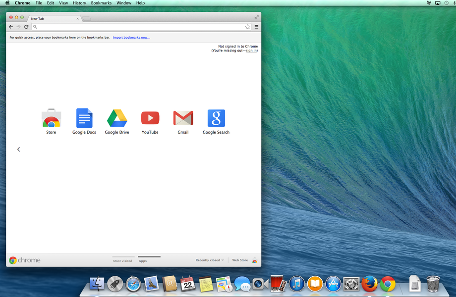google chrome for mac os10.9.5
